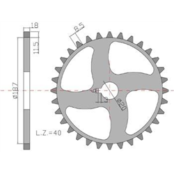 Koło Z-40 Kos-347441025