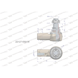 Przegub kierowniczy 95mm- M24x1.5 221271R91 WARYŃSKI-347456250