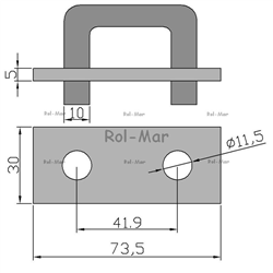 Ogniwo łańcucha podłogowego kpl. (spinka) Rozrzutnik-347867899