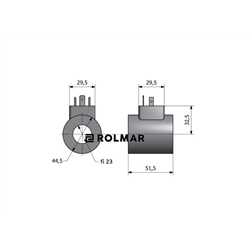 Cewka dzielnika elektrozaworu DVS6/50L, DVS6/50 L/MIN 24V-347446178