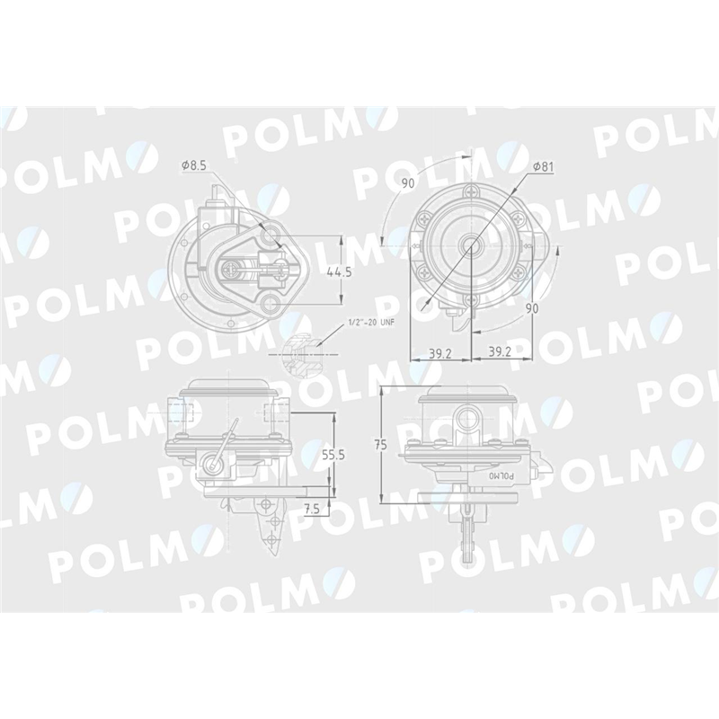 Pompa zasilająca 25061585 25066388 POLMO-347452035