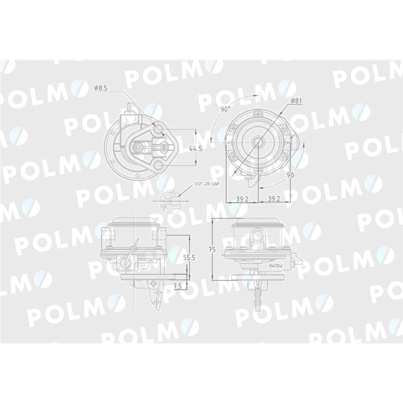 Pompa zasilająca 4222104M91 POLMO-347452020