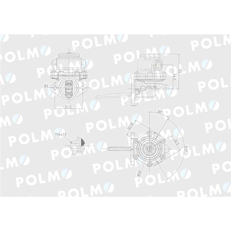 Pompa zasilająca 3055375R93 POLMO-347880354