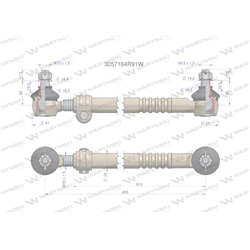 Drążek kierowniczy 3057164R91 WARYŃSKI-347456225