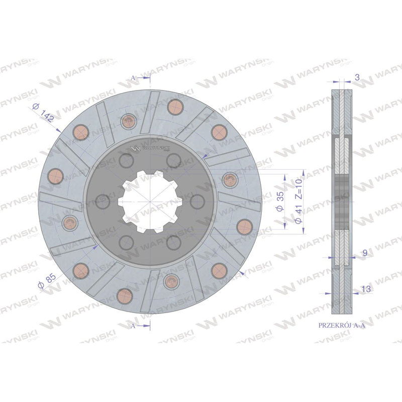 Tarcza hamulcowa 3134666R93 CASE. Waryński-347471900