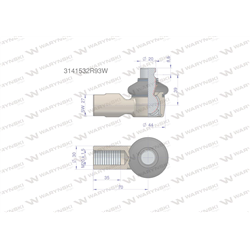Przegub kierowniczy 70mm- M20x1,5 3141532R93 WARYŃSKI-347884165