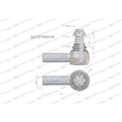 Przegub kierowniczy M30x1.5 3221270R91 WARYŃSKI-347884471