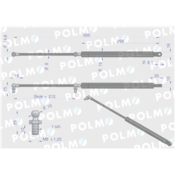 Siłownik tylnej szyby Case 3221531R1 POLMO-347474417