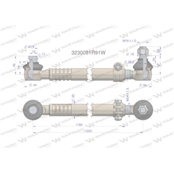 Drążek kierowniczy kompletny 3230081R91 WARYŃSKI-347884432
