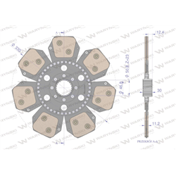 Tarcza sprzęgła Ceramiczna MF  Waryński-347471855