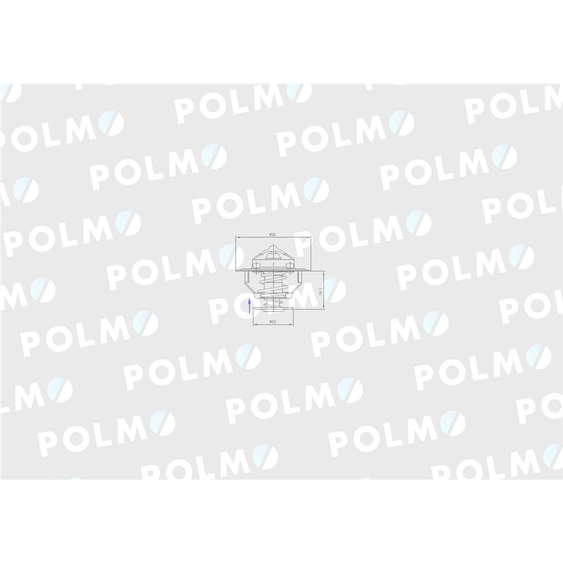 Termostat 3802273 Komatsu POLMO-347451893