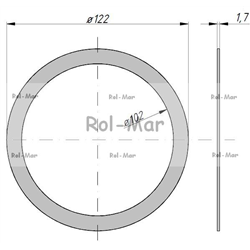 Uszczelka czaszy fi 121mm/110mm Opryskiwacz ( sprzedawane po 10 )-347439759