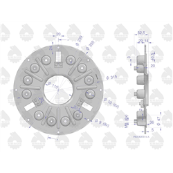 Osłona sprzęgła C-328/330 ORYGINAŁ URSUS-347872834