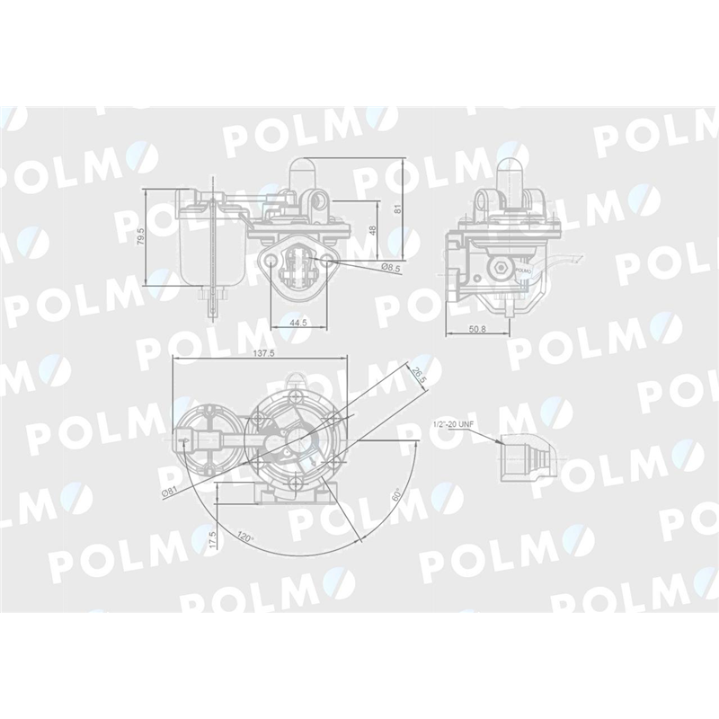 Pompa zasilająca 3637338M91 POLMO-347880372