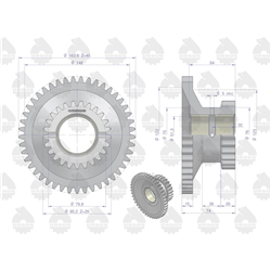 Koło zębate reduktora 50011170 C-330 ORYGINAŁ URSUS-347873370