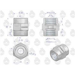 Redukcja kranu paliwa 42310190 C-328 ORYGINAŁ URSUS-347477468