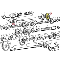 Igiełka łożyska 3x19,8 wałka głównego C-330 100szt 54370101-347870758