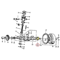 Odrzutnik tylny oleju C-360-347866689
