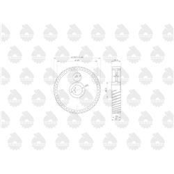 Koło zębate rozrządu na wałek wys. piasty 26mm C-330 ORYGINAŁ URSUS-347446153