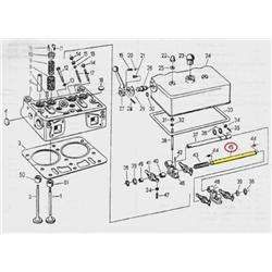 Wałek wspornika osi dźwigienek C-330-347439871
