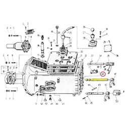 Wodzik widełek reduktora C-330-347440667