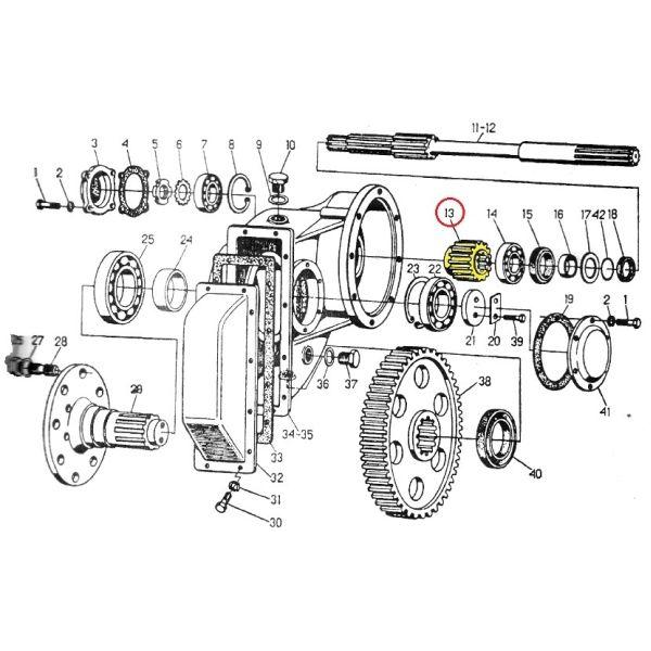 Koło małe napędzające zwolnicy C-328/330-347868985