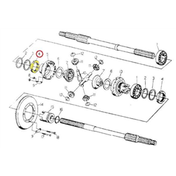 Nakrętka łożyska mechanizmu różnicowego C-330-347866435