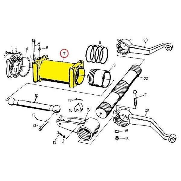 Cylinder korpusu podnośnika C-330-347439290