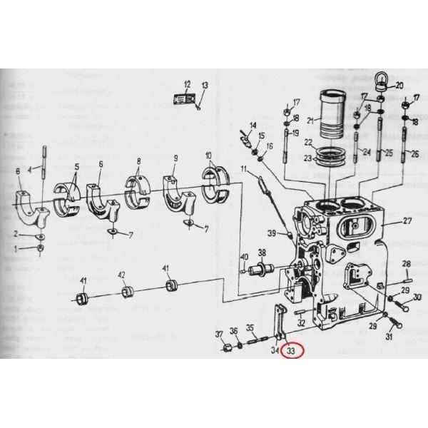 Podkładka dystansowa bloku cylindra C-330.-347439556