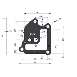 Uszczelka korpusu oleju C-330 ( sprzedawane po 10 )-347439890
