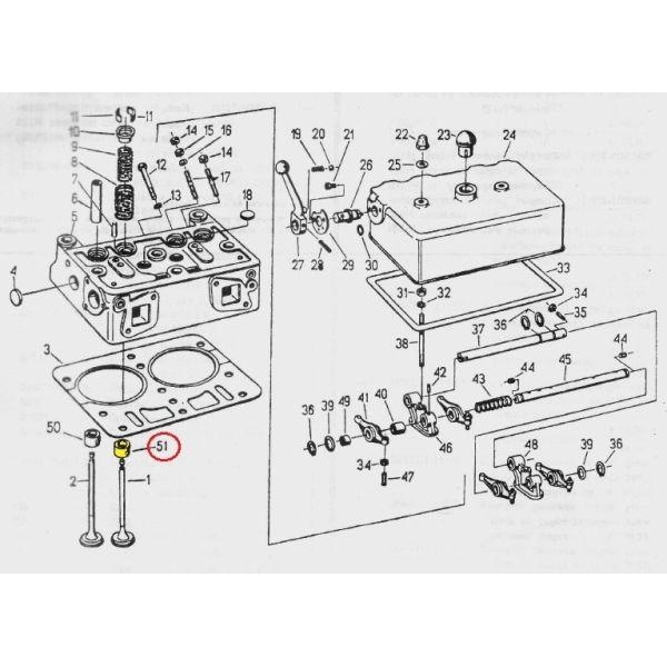 Gniazdo zaworu ssącego C-330 ( sprzedawane po 10 )-347439100