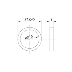 Gniazdo zaworu wydechowego nadwymiar 0,75 C-330-347872365