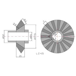 Koło zębate kosiarki duże Skropol Kosiarka rotacyjna-347442049