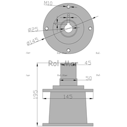 Piasta talerza roboczego Kosiarka rotacyjna sfero-347870240