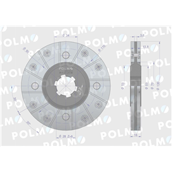 Tarcza hamulca mała 5040240760 Bizon POLMO-347455484