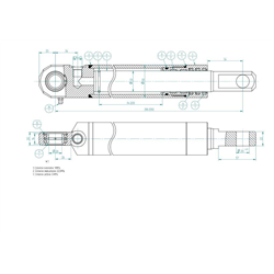Cylinder podnoszenia motowideł CN2E-32/200B Bizon-347444592