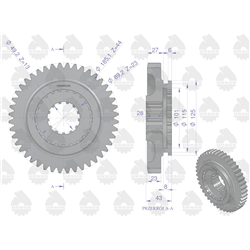 Koło przesuwne reduktora C-360 ORYGINAŁ URSUS-347444943