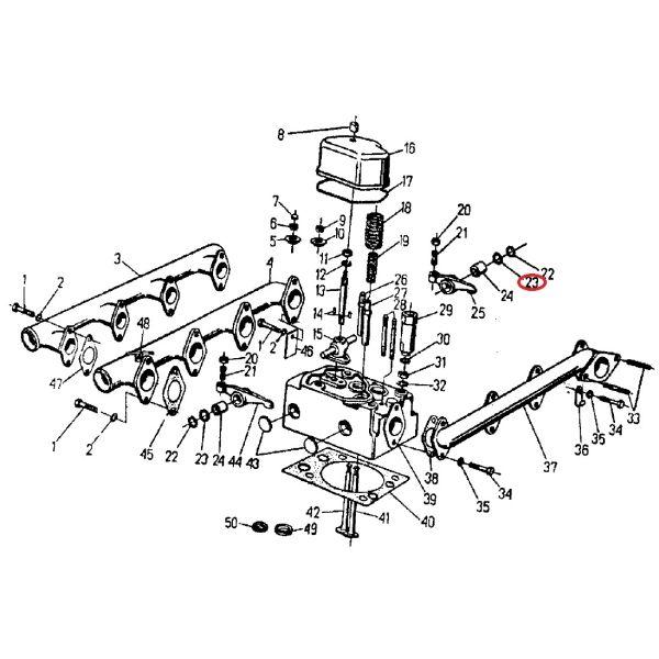 Podkładka dźwigienki zaworowej 950518 C-360/Zetor-347439562