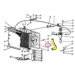 Rura ssąca - przewód gumowy 951306 C-360/Zetor (rura wody)-347440283