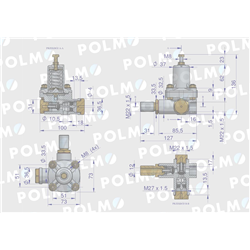 Regulator ciśnienia powietrza 42480170 C-330 C-360 C-385 POLMO-347453702
