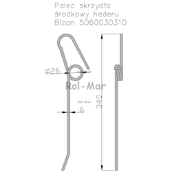 Palec skrzydła środkowy hederu Bizon-347870264