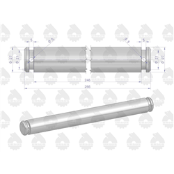 Sworzeń wieszaka ramy C-360 ORYGINAŁ URSUS-347880958
