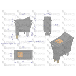 Włącznik przechylny Massey Ferguson EXPOM KWIDZYN eu-347477184