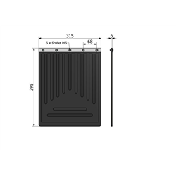 Chlapacz, osłona przeciwbłotna tylna C-330-347439719