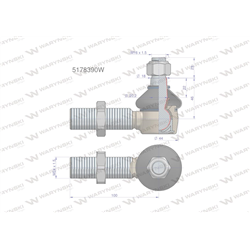 Przegub kierowniczy  M24x1.5 5178378 WARYŃSKI-347456099