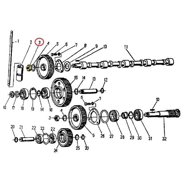Nakrętka M18x1.5 niska wałka rozrządu C-360-347868875