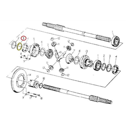 Podkładka odginana 72 mechanizmu różnicowego C-330-347439602