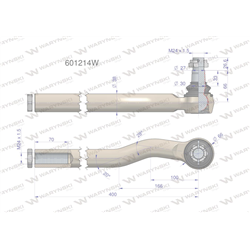 Przegub układu kierowniczego Manitou  601214 Waryński-347471586