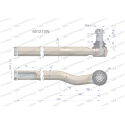 Przegub układu kierowniczego Manitou  601215 Waryński-347471589