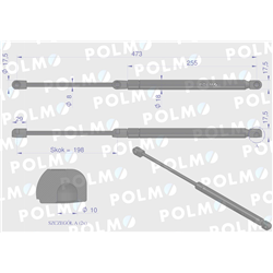 Siłownik drzwi New Holland 65498163 POLMO-347902804